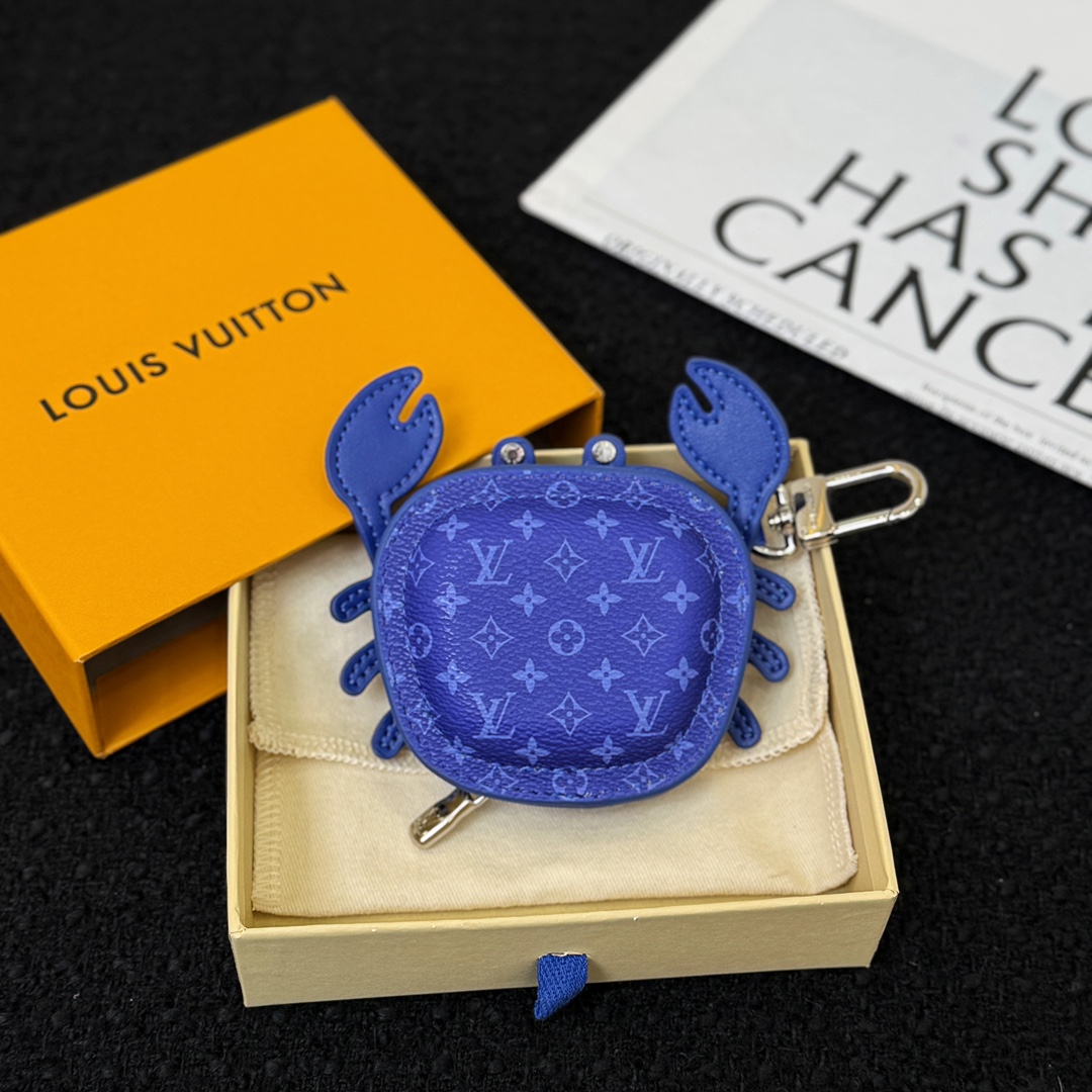 LV Blue Crab Bag Charm M01930